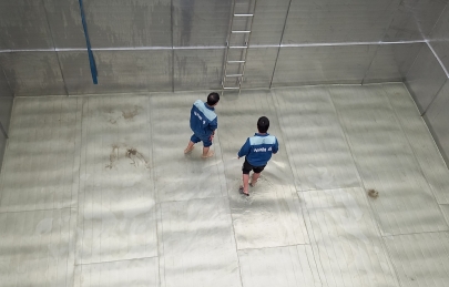 Nam Á thi công bể inox ngầm 216 khối như thế nào?